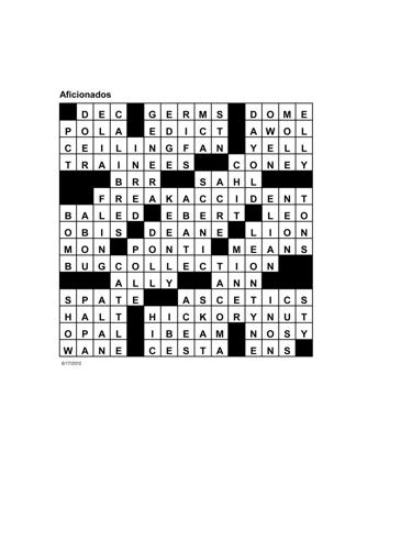 American Profile Crossword, News