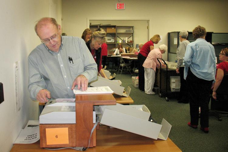 El Dorado County Elections Department counting ballots Photo