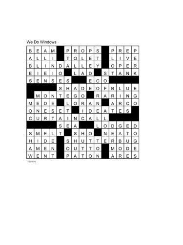 American Profile Crossword News mtdemocrat com