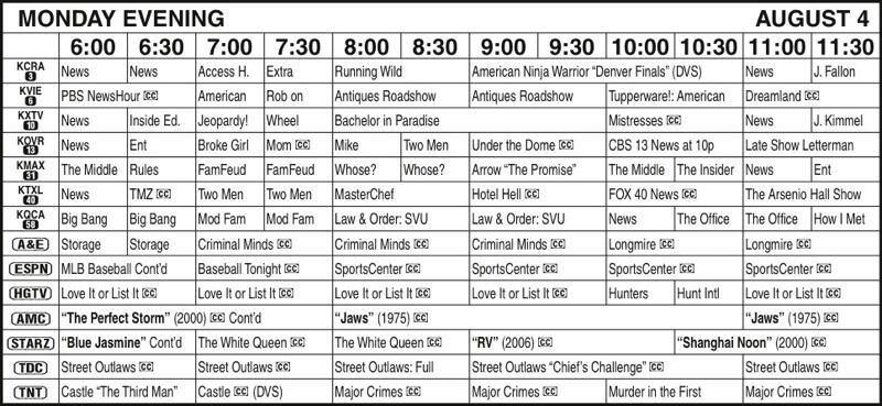 TV Listings | News | mtdemocrat.com