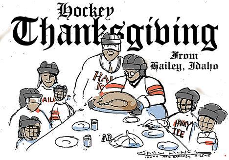 Hockey Thanksgiving | Cartoon | mtexpress.com