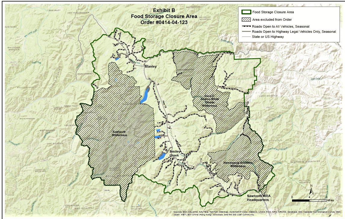 Sawtooth National Forest Map Sawtooth National Recreation Area Requires Bear-Proof Food Storage |  Environment | Mtexpress.com