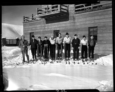 A look back at Sun Valley's first Christmas, 1936 skiers