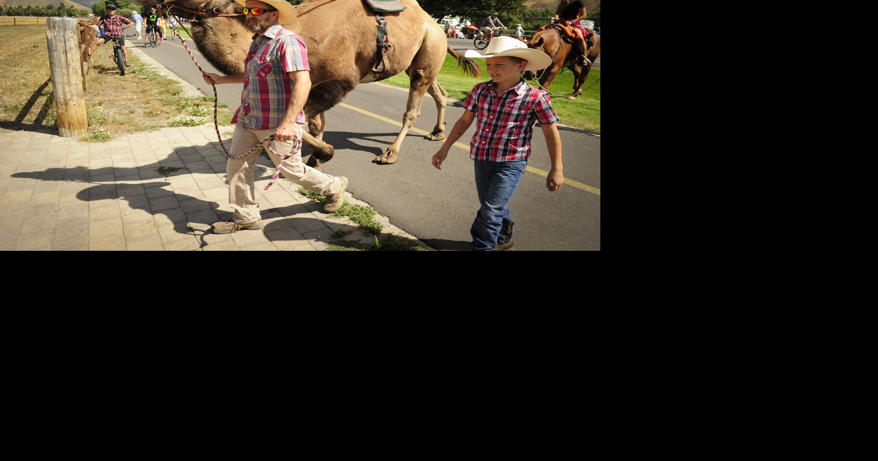 With camels adjacent, Idaho farmer is a Wagon Days icon