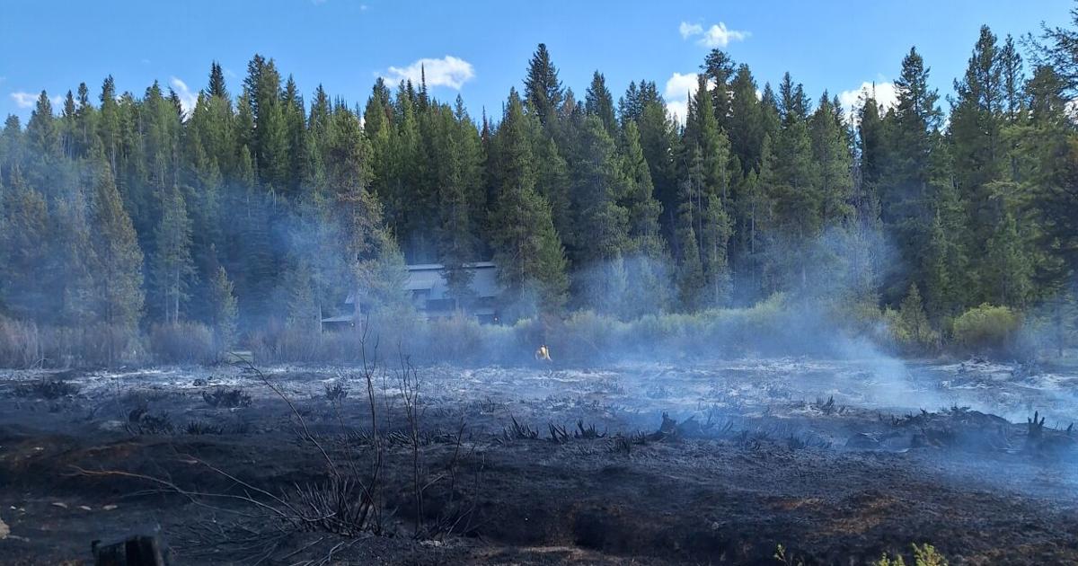 Fire contained southeast of Stanley Human-caused fire burned close to homes off Fisher Creek Road
