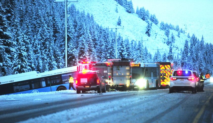 'Multiple' hospitalizations reported after bus crash near Gimlet