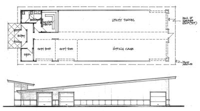 Hailey Senior Designs A Batting Cage Local Mtexpress An Architectural Rendering Of Cameron Benson S Indoor Batting Cage Senior Project For The Wood River High School Founders Field Baseball Facility In Hailey