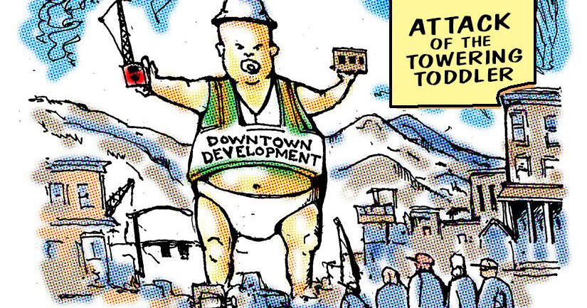 Towering toddler | Cartoon | mtexpress.com