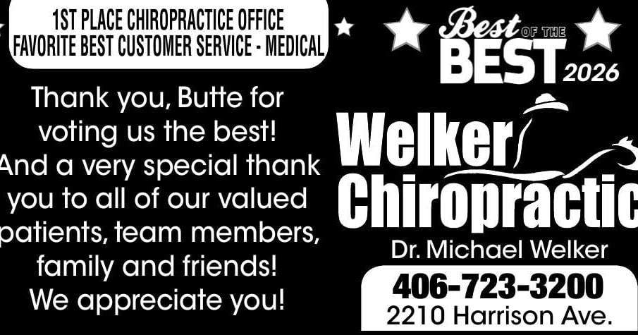 WELKER CHIROPRACTIC - Ad from 2026-05-02