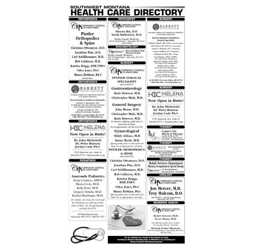 Health Directory Page 2