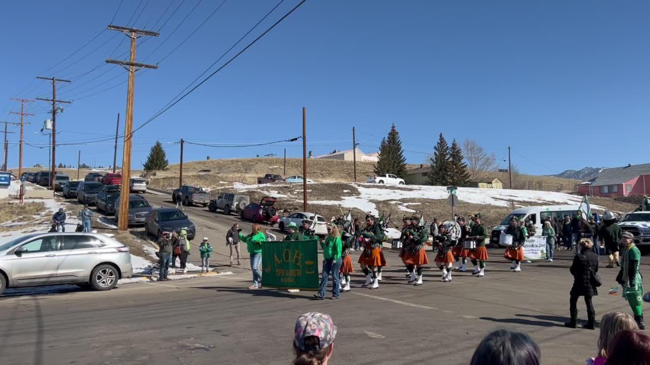 St. Patrick's Day parade in Butte, America (video)