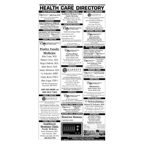Health Directory Page 1