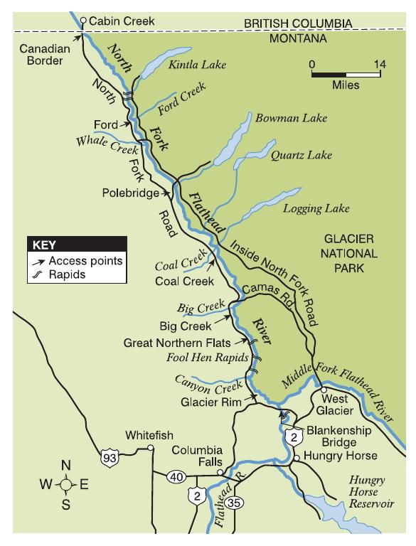 Flathead River Float Map North Fork Flathead River Map | | Mtstandard.com