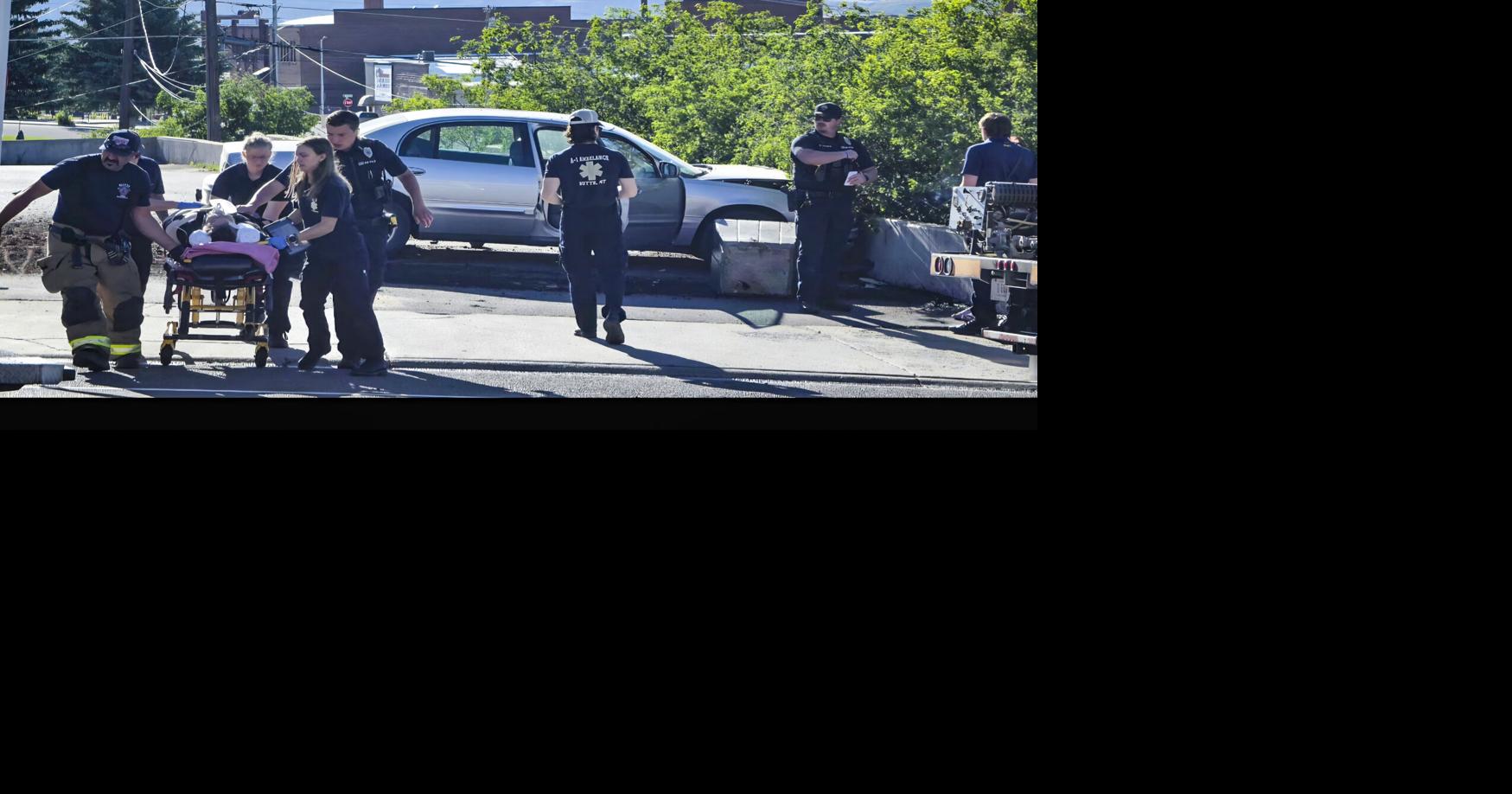 Car strikes pedestrian before striking Subway restaurant in Butte; victim hospitalized