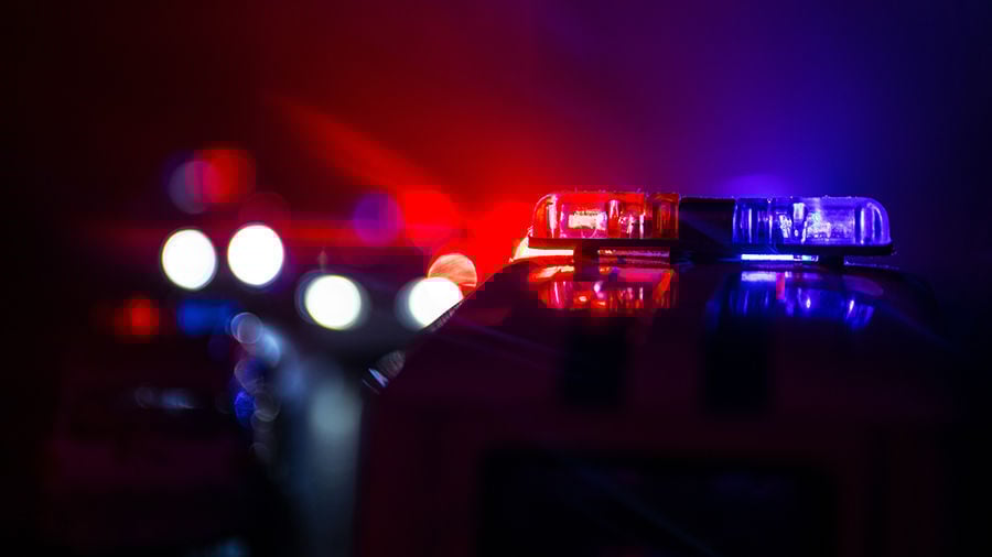 Police car stock image