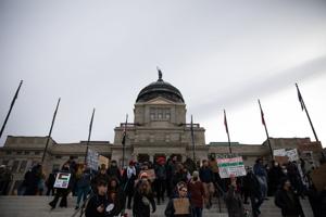 'Peace in Palestine' rally brings nearly 150 people to Capitol steps