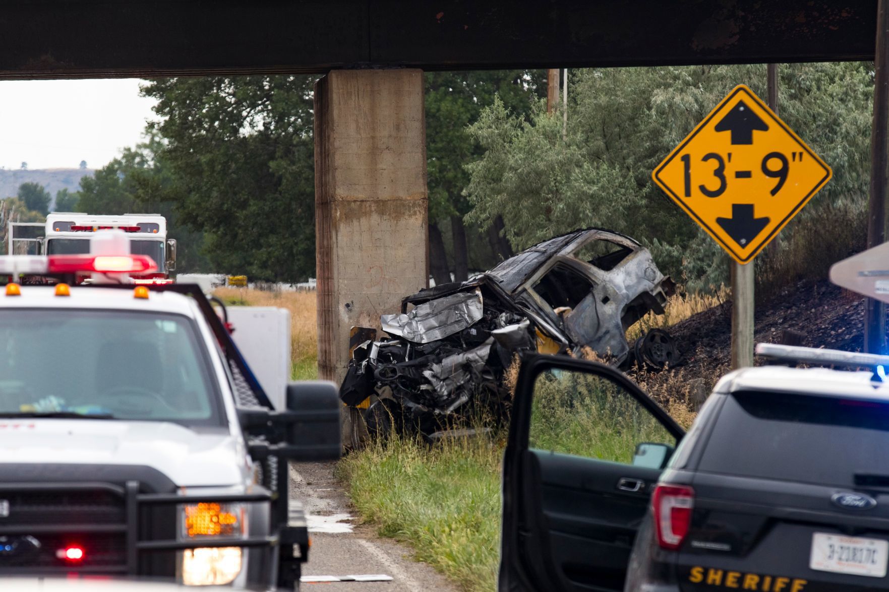 Driver Dies After Crashing Car Into Bridge On Billings' Far West End ...