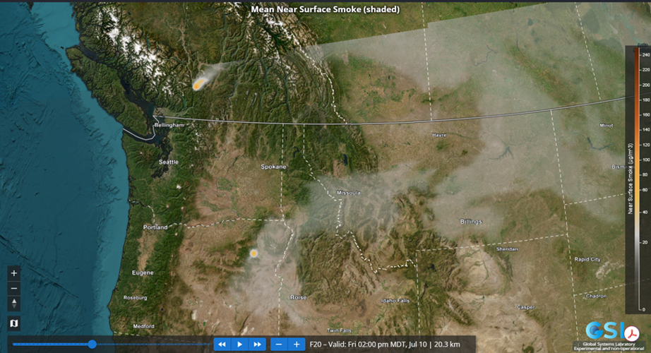 New Platform for Email Wildfire Smoke Air Quality Updates