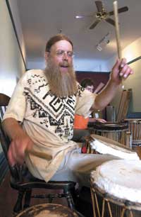 Spiritual beat: Drum circle's about ‘community connection and playing together' 