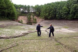Lake's disappearing act stuns Russian town