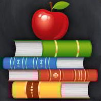Education icon books apple teacher school