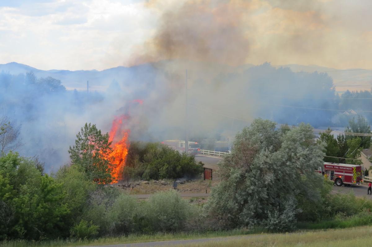 Wildfire breaks out in Helena's Nature Park State & Regional