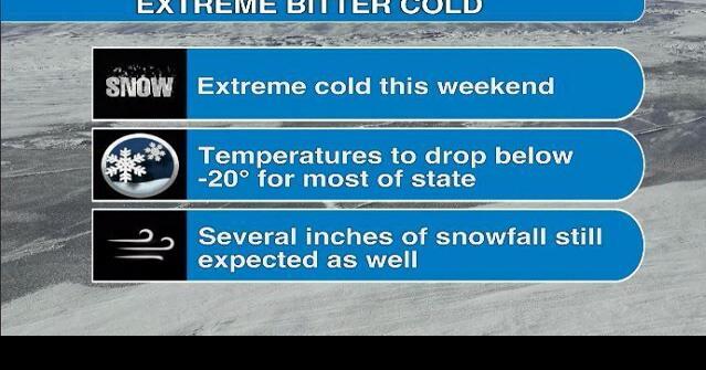 Very cold weather forecast for Montana weekend