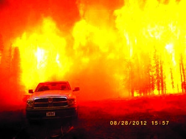 Fire near Salmon, Idaho, burns truck; forces firefighters to retreat to  safety