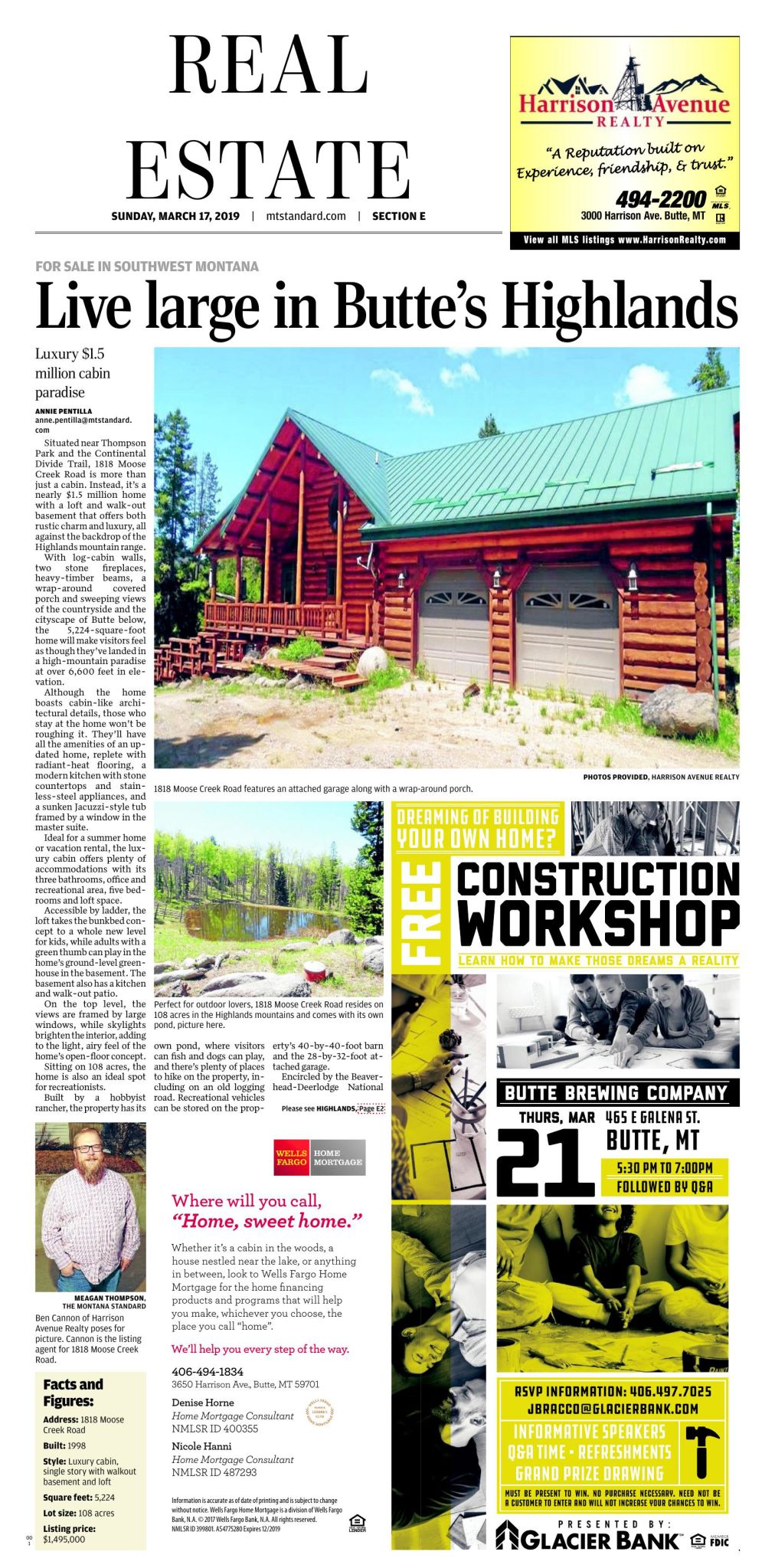 Sunday Real Estate in Butte, Southwest Montana