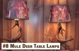 8 Mule Deer Table Lamps.JPG