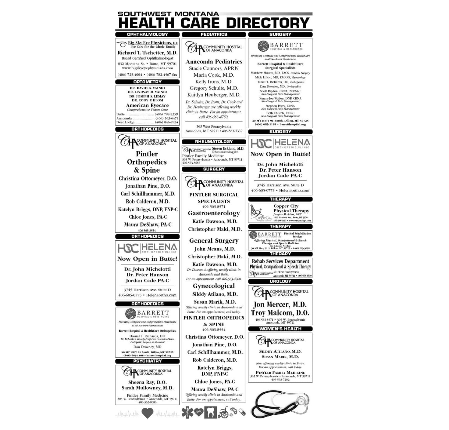 Health Directory Page 2