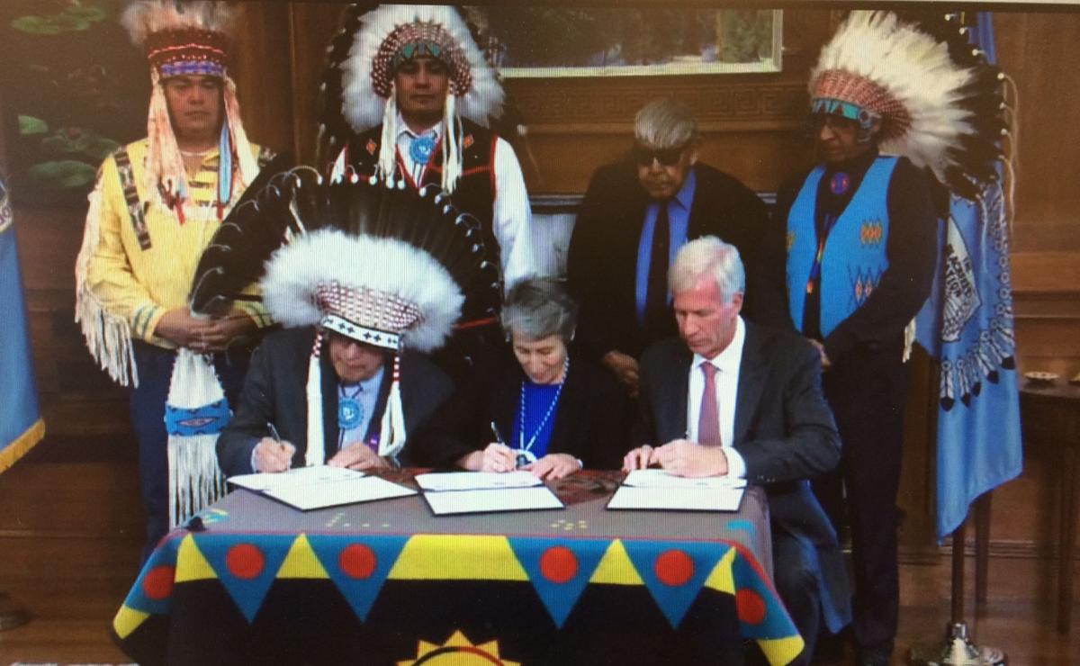 Blackfeet Badger-Two Medicine signing