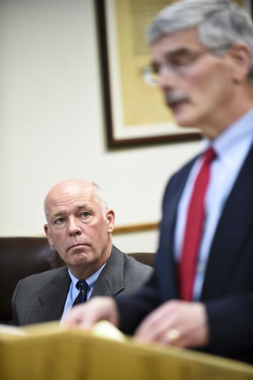 Republican congressman-elect Greg Gianforte appears in court Monday morning on an assault charge