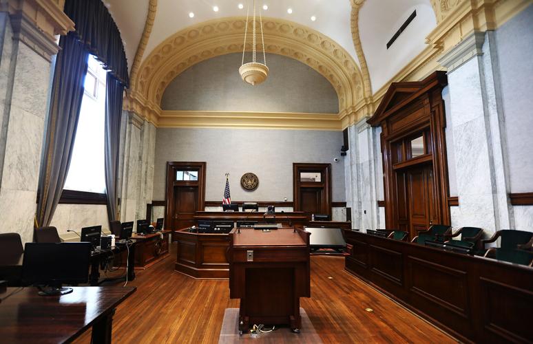 U.S. District Courtroom in the Mike Mansfield Federal Building in Butte