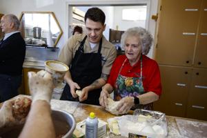 Submariners from the USS Montana take deep dive into pasty making