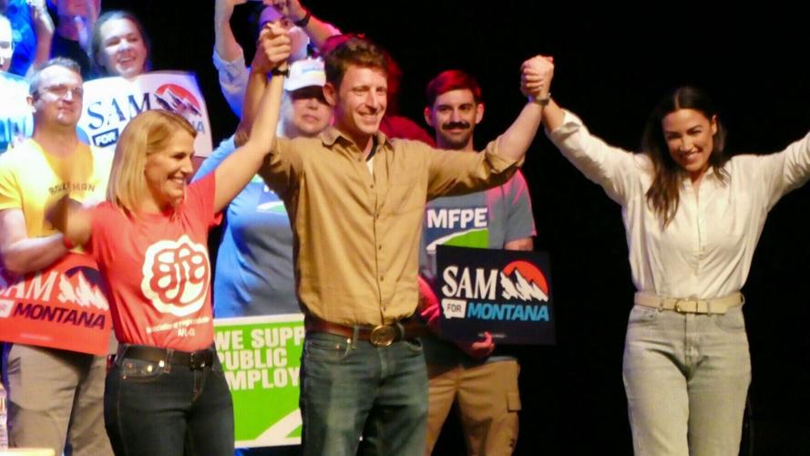 In Missoula, Forstag and Ocasio-Cortez campaign for working class votes