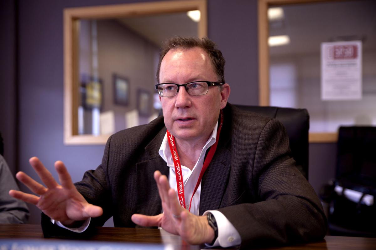 Doug Benevento of EPA meeting at The Montana Standard
