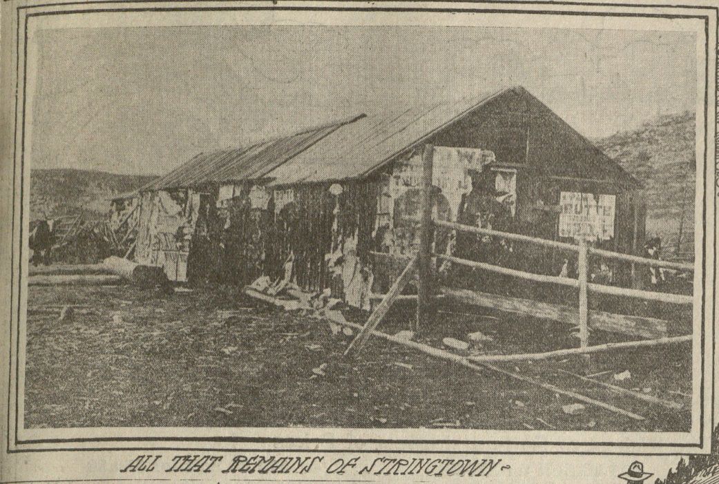 Mining City History Stringtown logged until there were no trees left