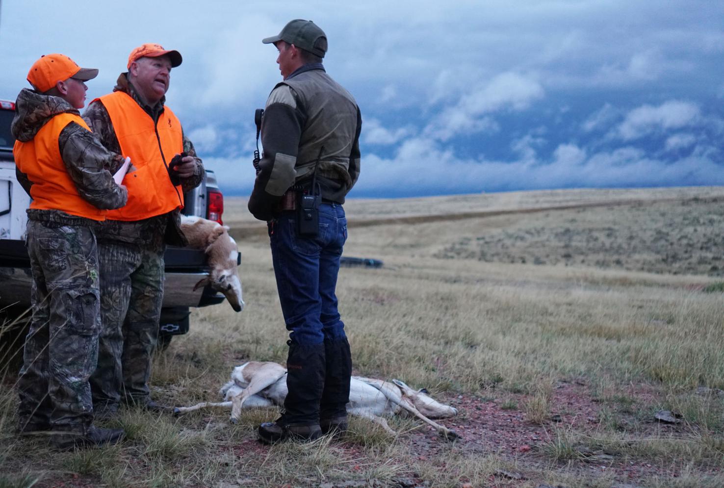 Wyoming game warden's opening day includes salutations, citations