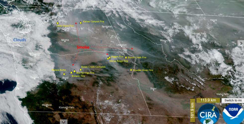 Wildfire Smoke Air Quality Update: July 23, 2026 at 11:50 a.m.