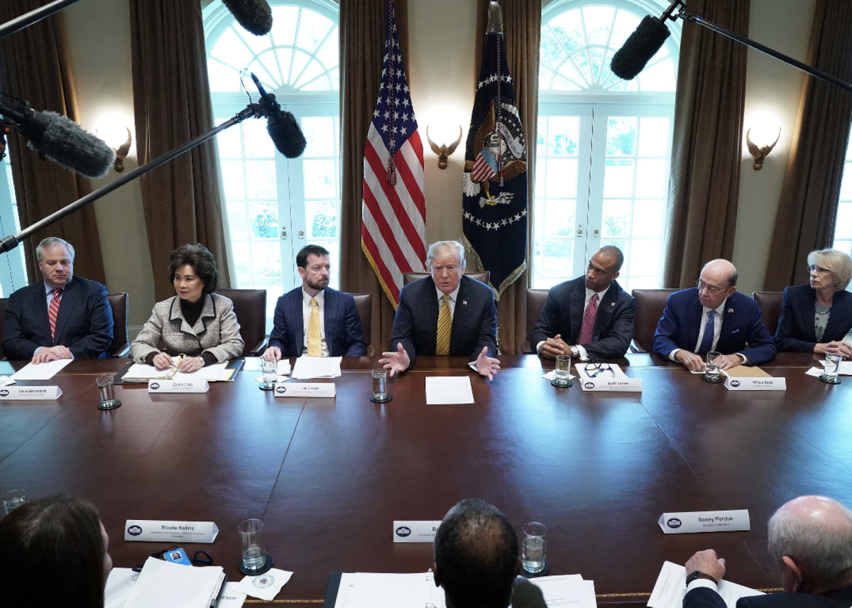 Question #35: What does the president's Cabinet do?
