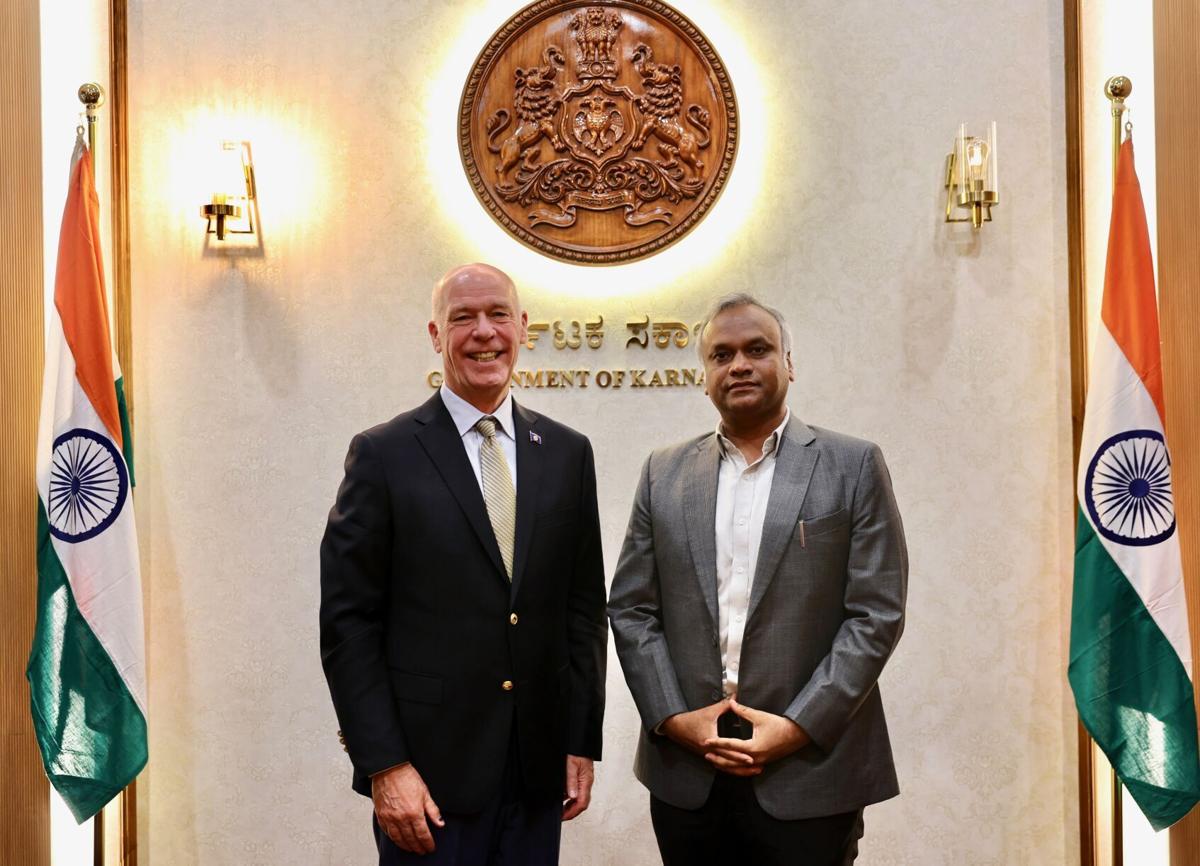Governor Gianforte, Minister of Information Technology Discuss Partnerships in Bengaluru