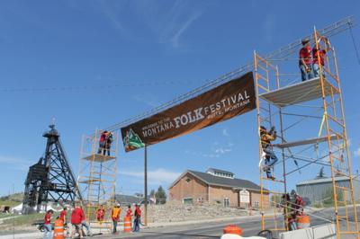 Montana Folk Festival Banner Goes Up Local Mtstandard Com