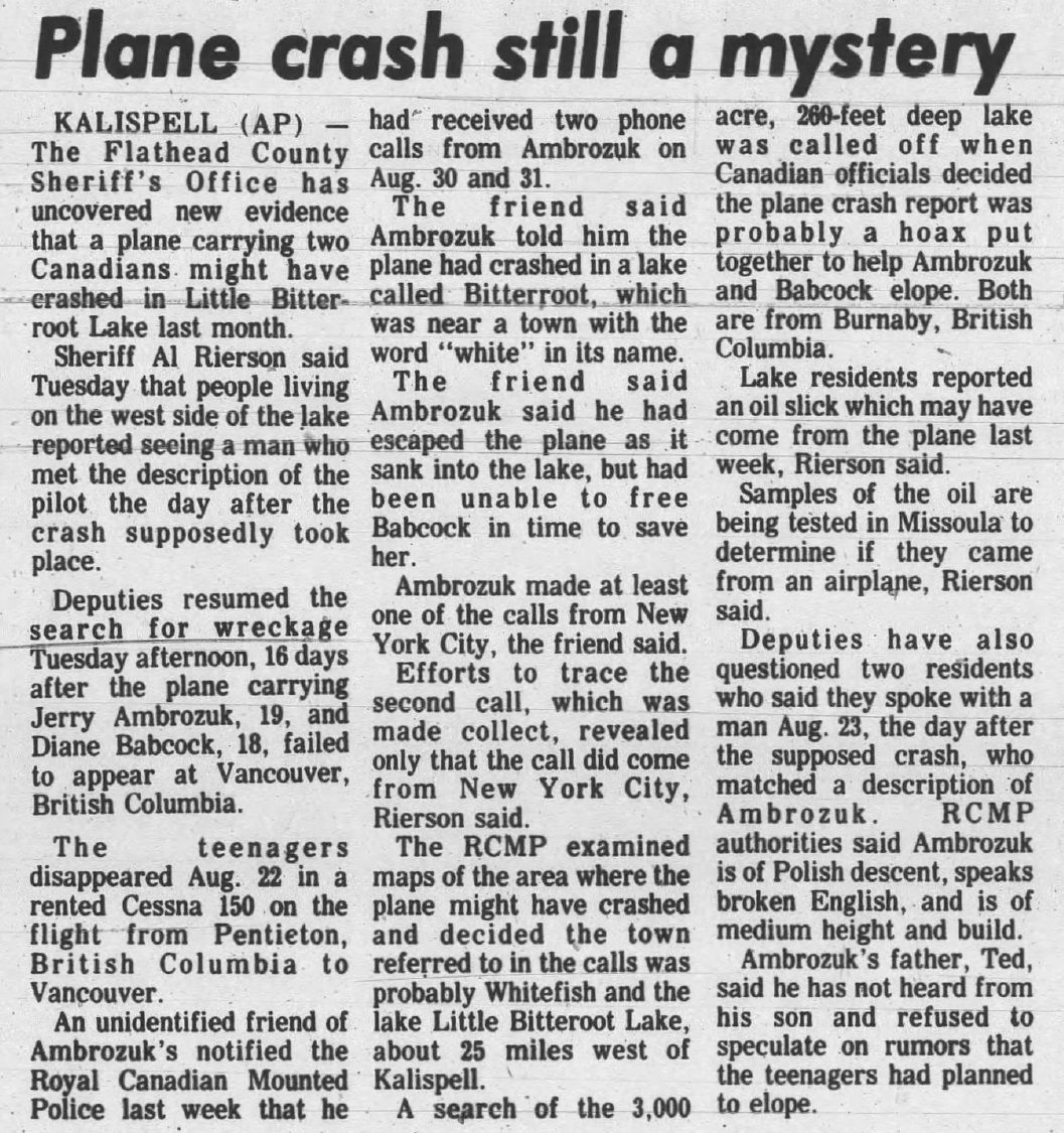 Details of mysterious plane crash, fugitive's disappearance to surface ...