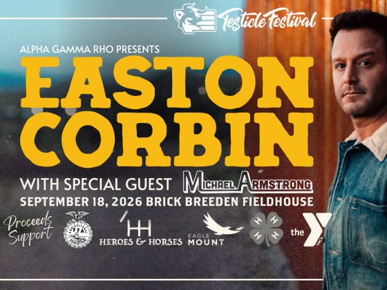 Country music star Easton Corbin to play at Brick Breeden Fieldhouse Sept. 18