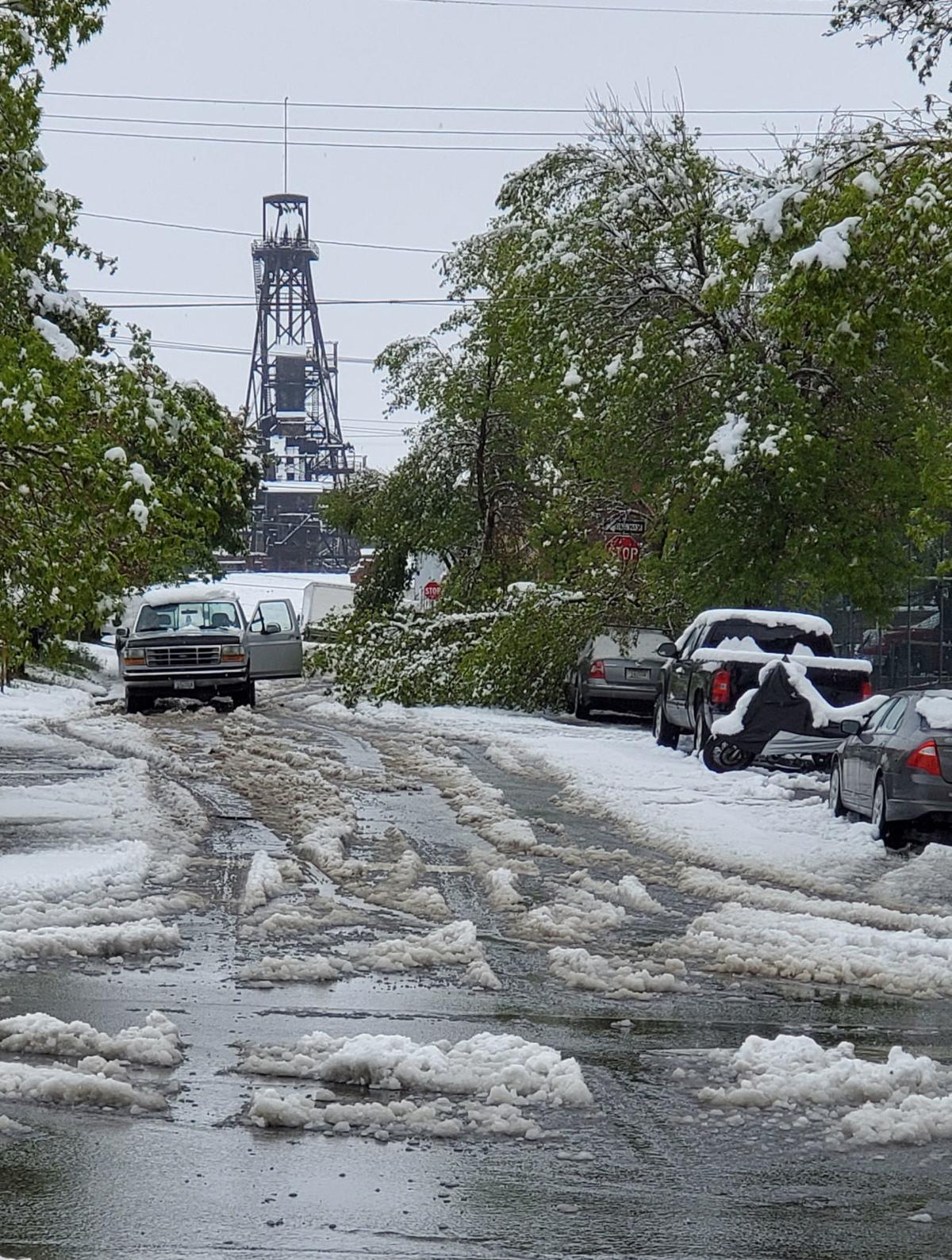 June snow in Butte not a shocker, but 7 inches? Power lines down