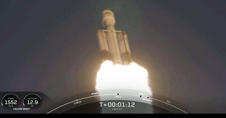 SpaceX Falcon Heavy Launches Classified USSF-67 Space Force Mission