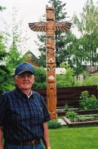 In his backyard Deer Lodge man carves totem poles Local 