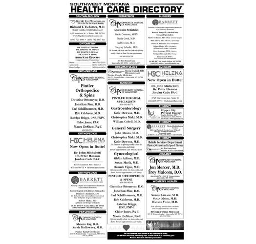 Health Care Directory Page 2