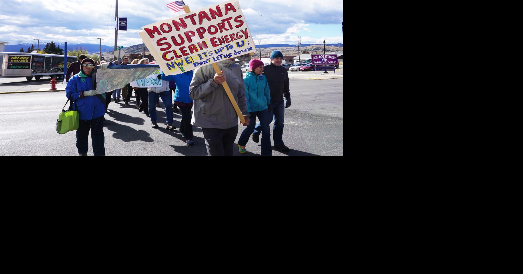 Protesting for future with renewable energy